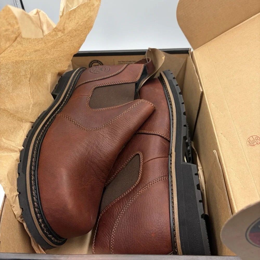 RED Wing Shoes Irish Setter 83300 Safety Toe Leather Work Romeo Cass Boots Sz 12